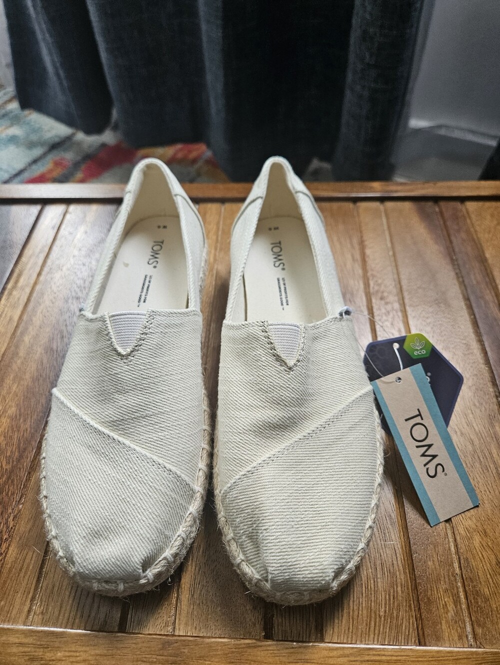 Toms Slip-On Alpargata Platform Rope Espadrille Size 6